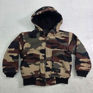 Walls Blizzard Pruf Camp Canvas Work Hunting Jacket Youth Boys Kids Sz S‎ (6/7)